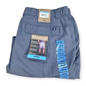 The American Outdoorsman Men Water Repellent Hiking Shorts Shade Grey Large